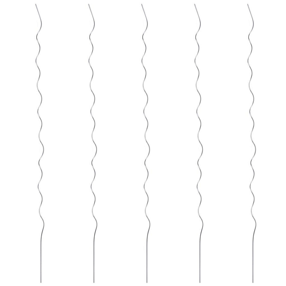 vidaXL Spiralformade växtstöd 5 st 110 cm galvaniserat stål