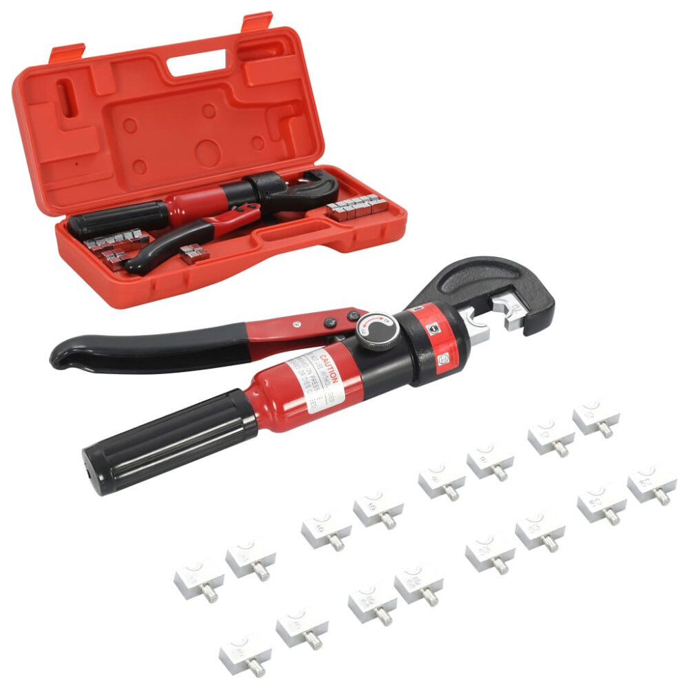 vidaXL Hydraulisk crimptång 4-6-8-10-16-25-35-70 mm²