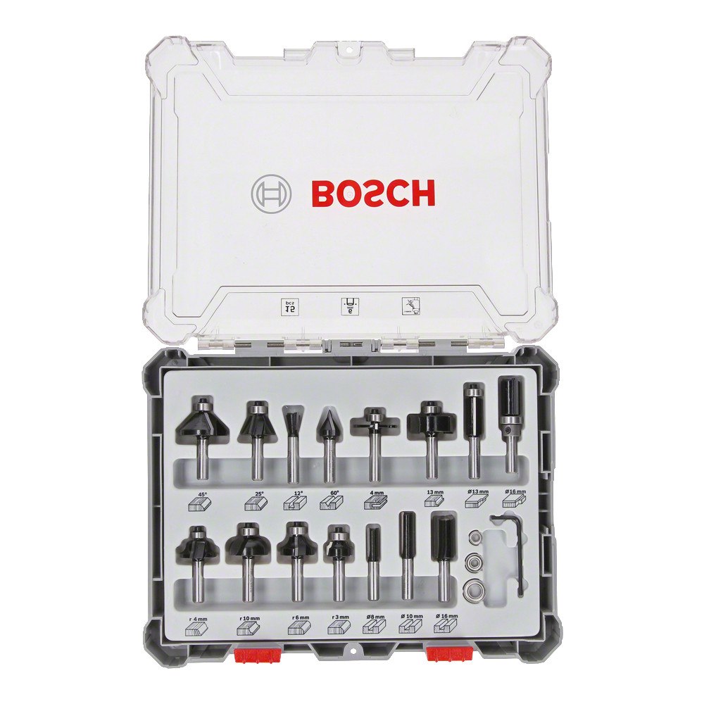 Bosch Group Bosch 2 607 017 471 fräsar Fräs sats 15 styck