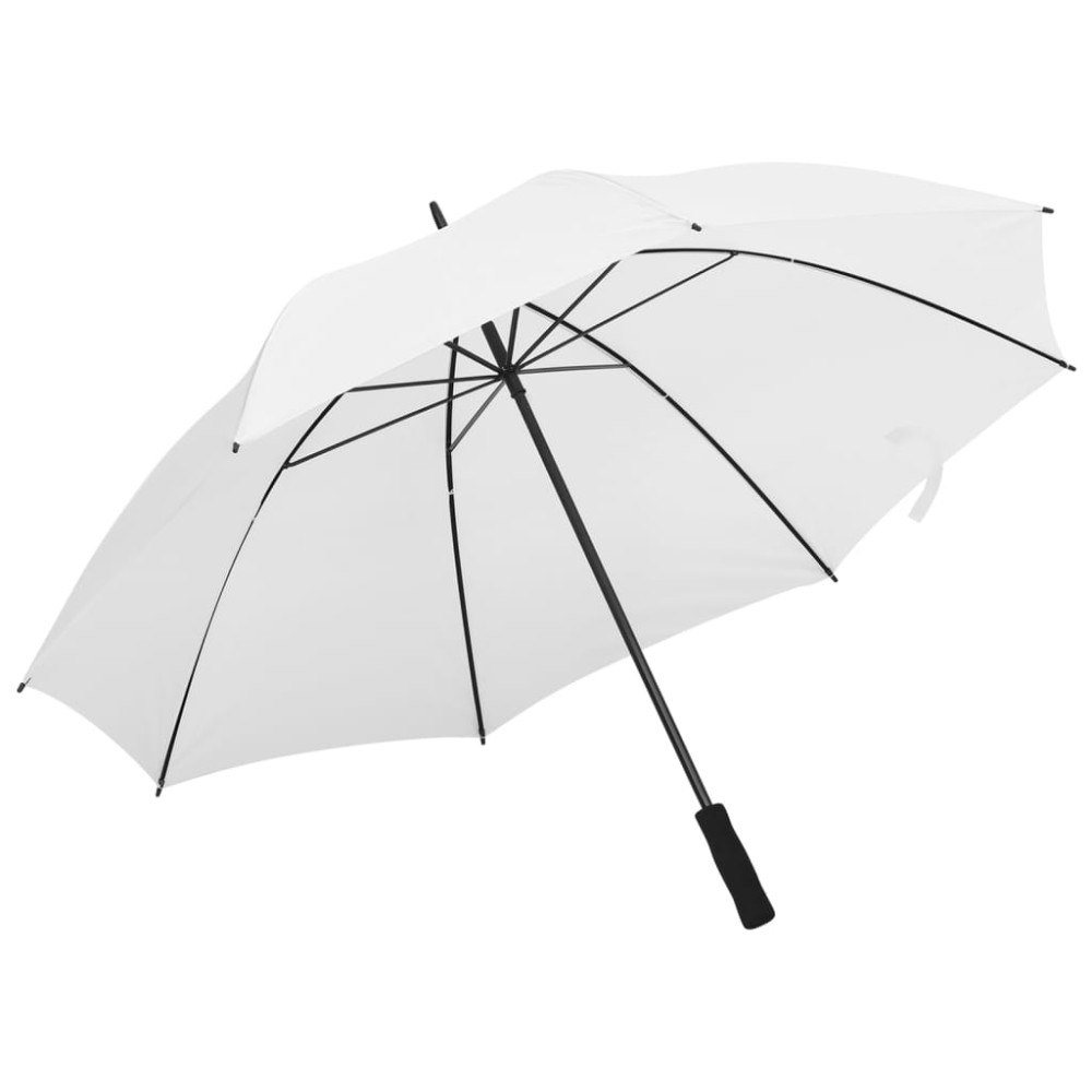 vidaXL Paraply vit 130cm