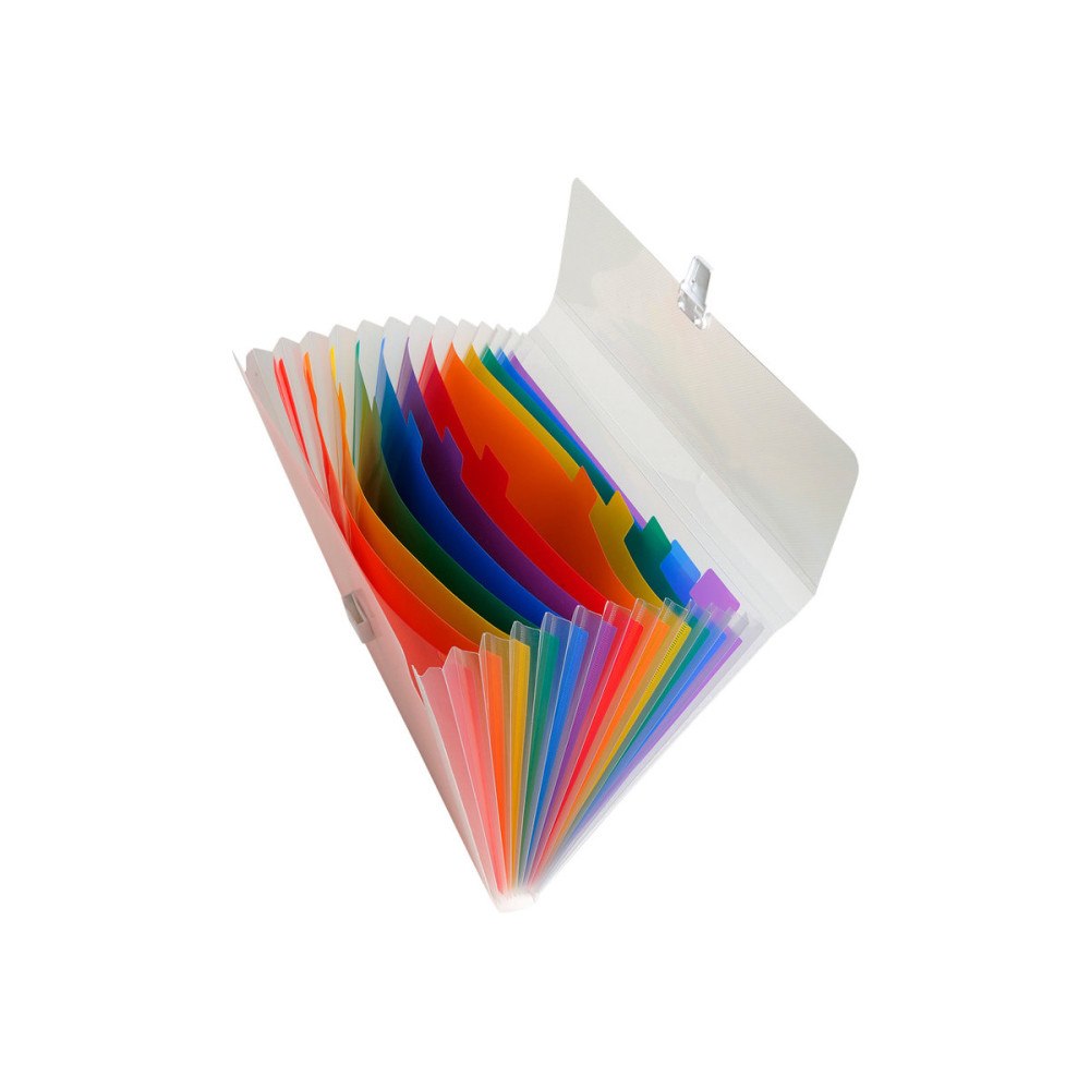 EXACOMPTA Exacompta Crystal - expanderar fil - för 240 x 320 mm - tabbad - genomskinlig vit