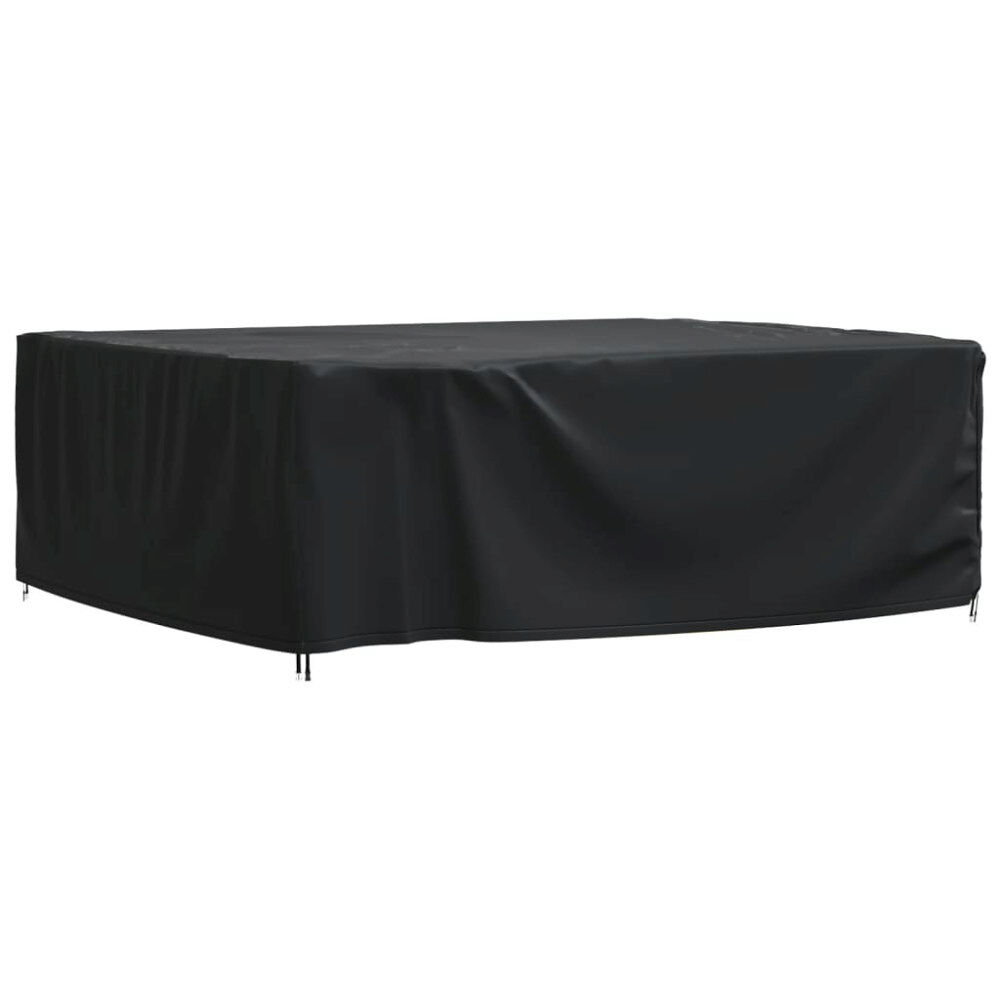 vidaXL Överdrag till trädgårdsmöbler svart 250x210x90cm vattentät 420D