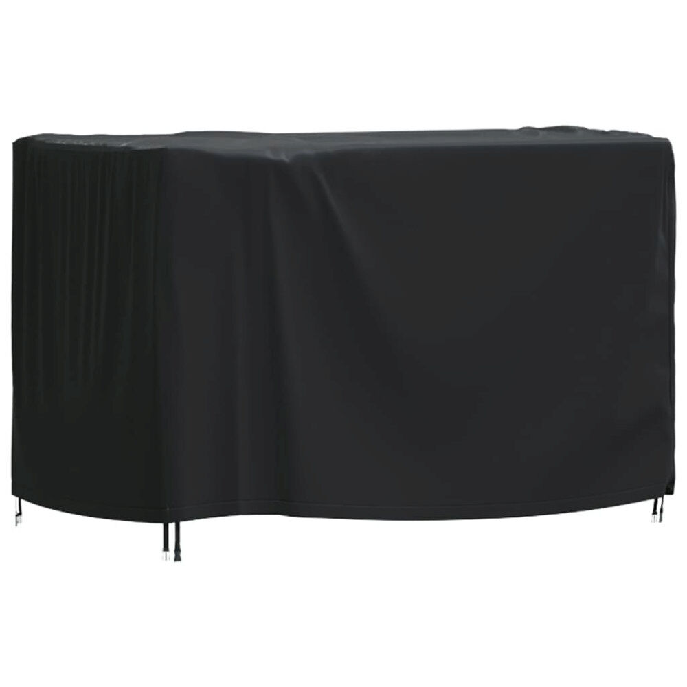 vidaXL Överdrag till trädgårdsmöbler svart 140x70x90 cm vattentät 420D