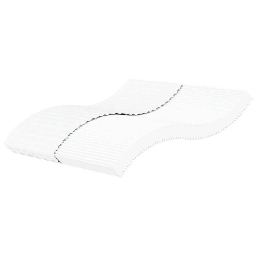 vidaXL Skummadrass vit 200x200 cm hårdhet H2 H3