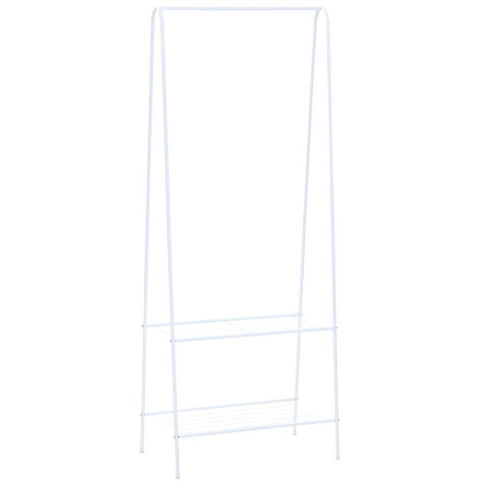 vidaXL Klädställning 59x35x150 cm vit