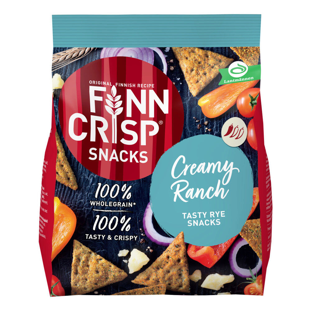 Finn Crisp Rye Snacks Creamy Ranch 150 g