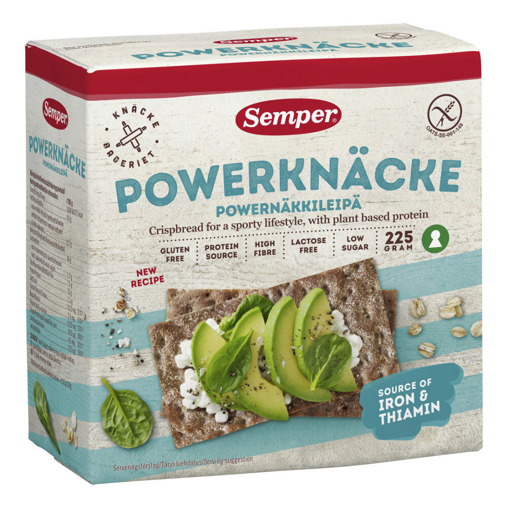 Semper Powerknäcke Glutenfri 225 g