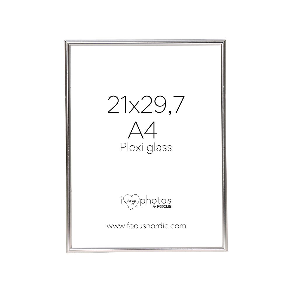 FOCUS Focus Can-Can Aluminium Shiny Silver 21x29,7 (A4) Plexi