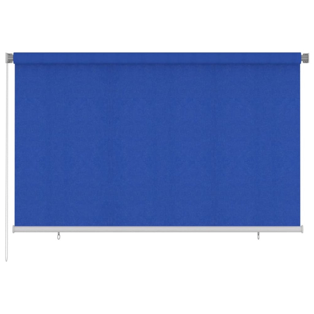 vidaXL Rullgardin utomhus 245 (B) x 140 (H) cm blå HDPE