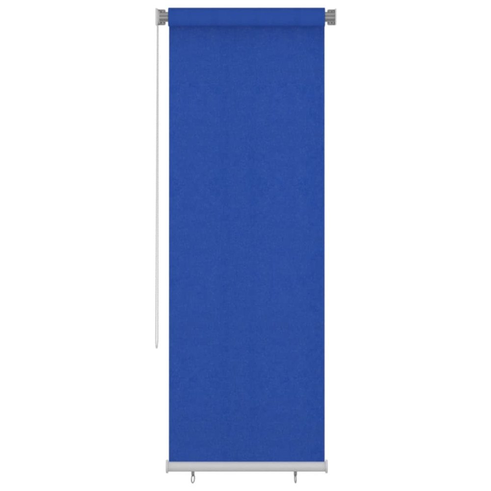 vidaXL Rullgardin utomhus 80x230 cm blå HDPE