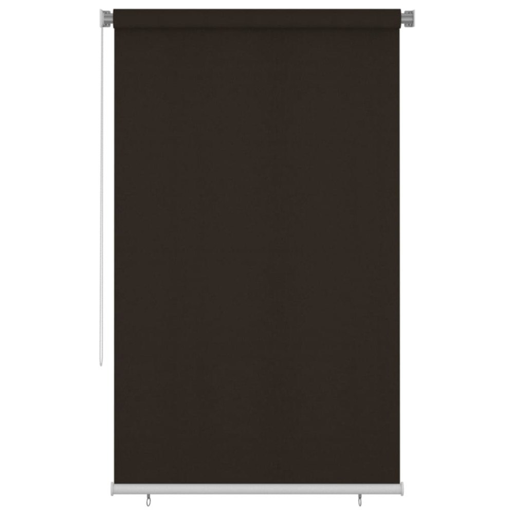 vidaXL Rullgardin utomhus 140x230 cm brun HDPE