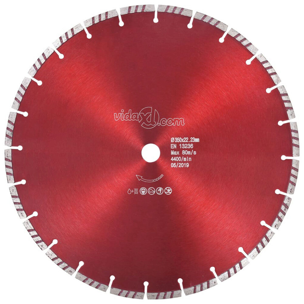 vidaXL Diamantklinga med Turbo Steel 350 mm