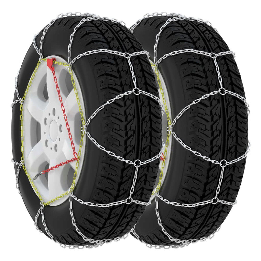vidaXL Snökedjor till bil 2-pack 9 mm KN130