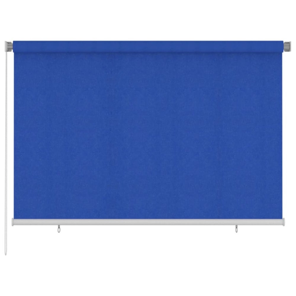 vidaXL Rullgardin utomhus 225 (B) x 140 (H) cm blå HDPE