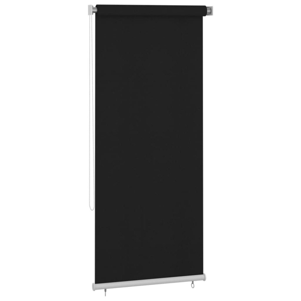 vidaXL Rullgardin utomhus 100 x 230 cm svart