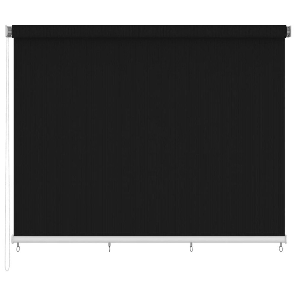 vidaXL Rullgardin utomhus 350x230 cm svart