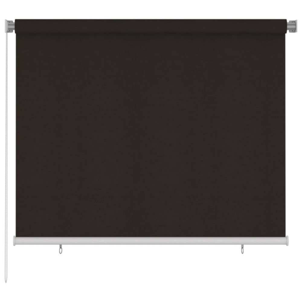 vidaXL Rullgardin utomhus 185 (B) x 140 (H) cm brun HDPE