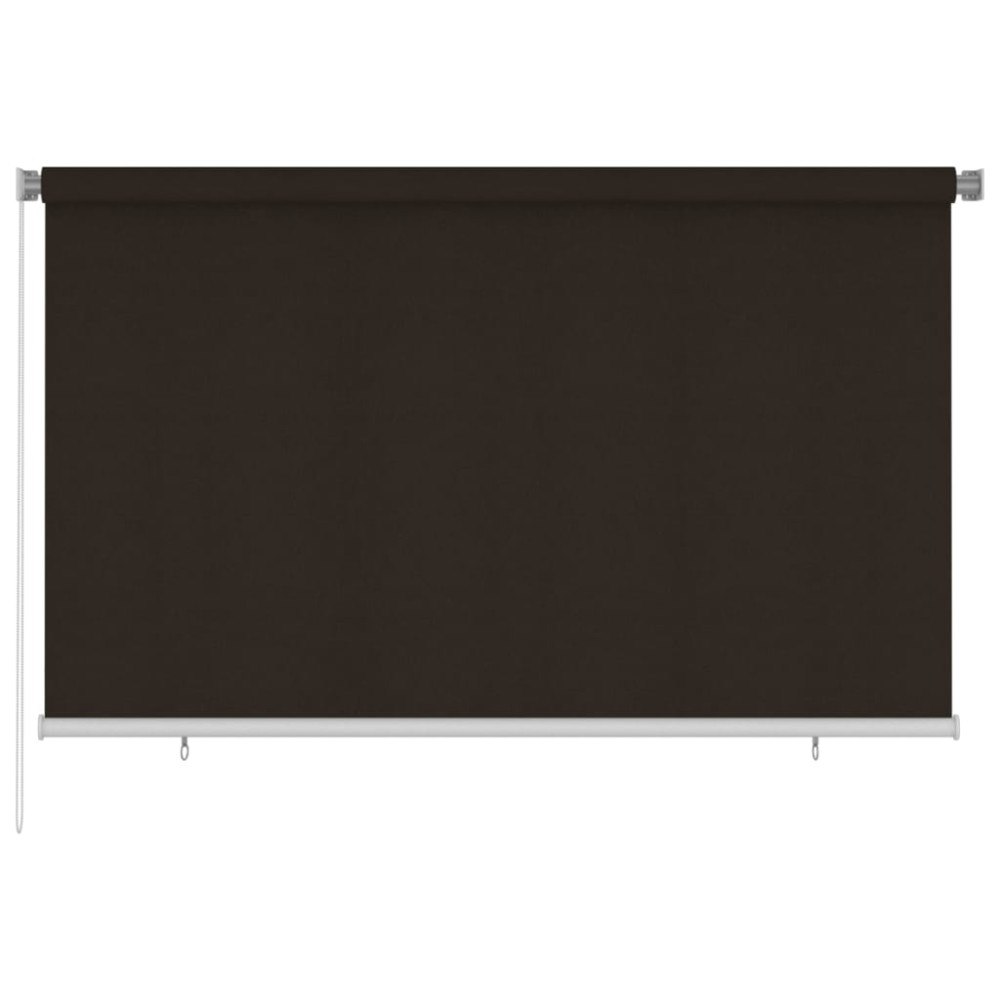 vidaXL Rullgardin utomhus 245 (B) x 140 (H) cm brun HDPE