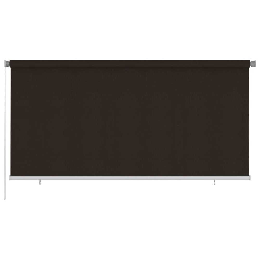 vidaXL Rullgardin utomhus 305 (B) x 140 (H) cm brun HDPE