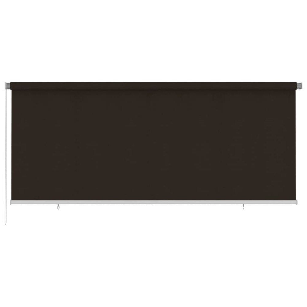 vidaXL Rullgardin utomhus 355 (B) x 140 (H) cm brun HDPE