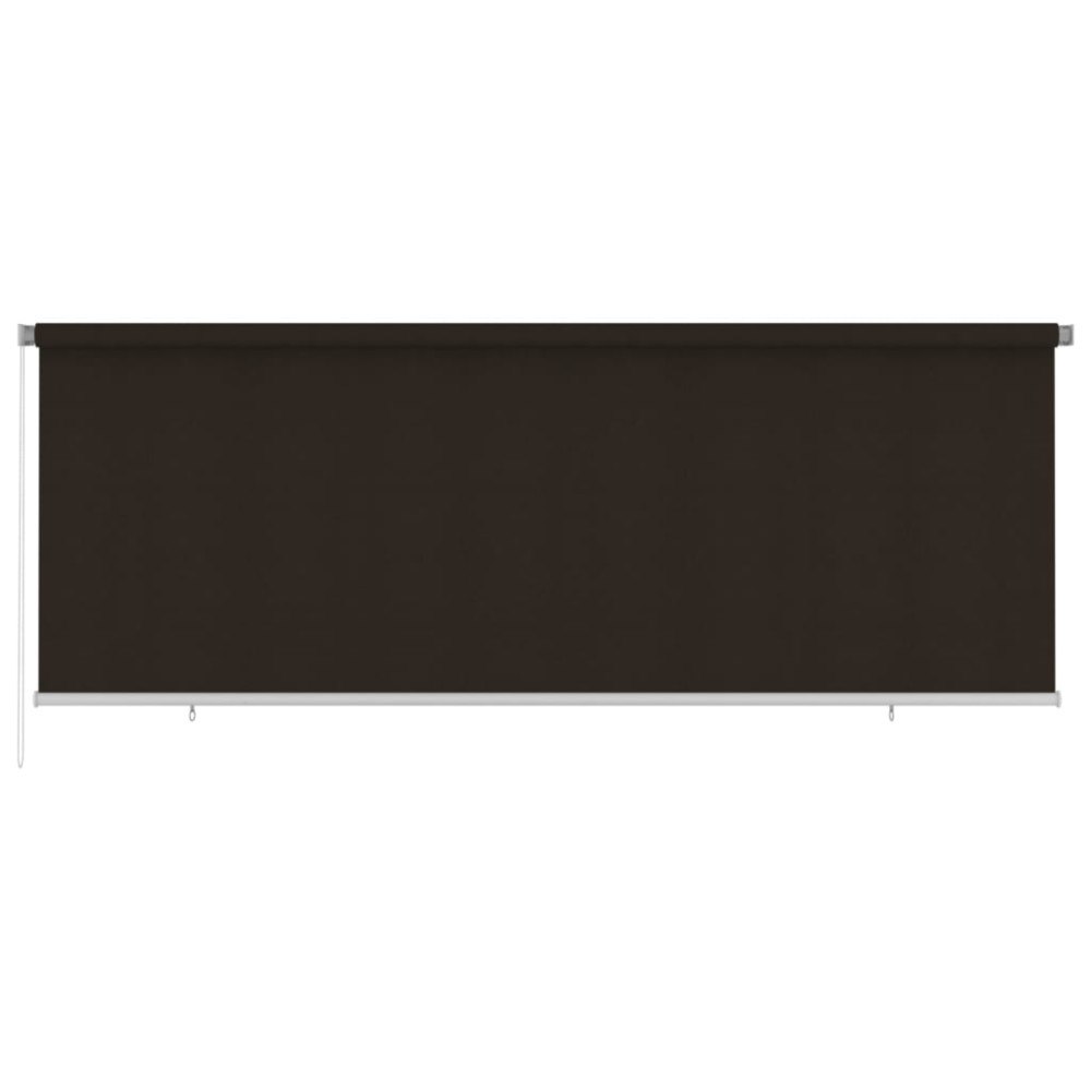 vidaXL Rullgardin utomhus 405 (B) x 140 (H) cm brun HDPE
