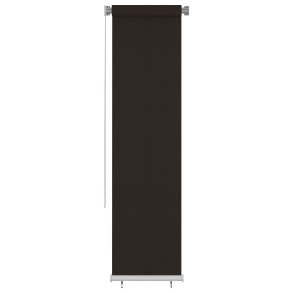 vidaXL Rullgardin utomhus 65 (B) x 230 (H) cm brun HDPE