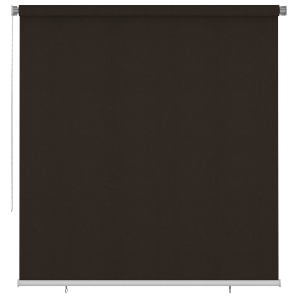 vidaXL Rullgardin utomhus 225 (B) x 230 (H) cm brun HDPE