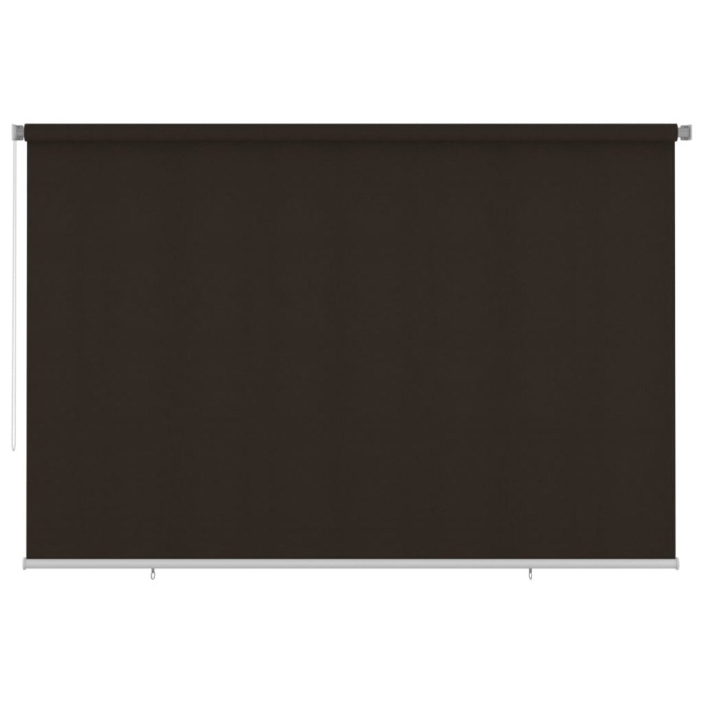 vidaXL Rullgardin utomhus 355 (B) x 230 (H) cm brun HDPE