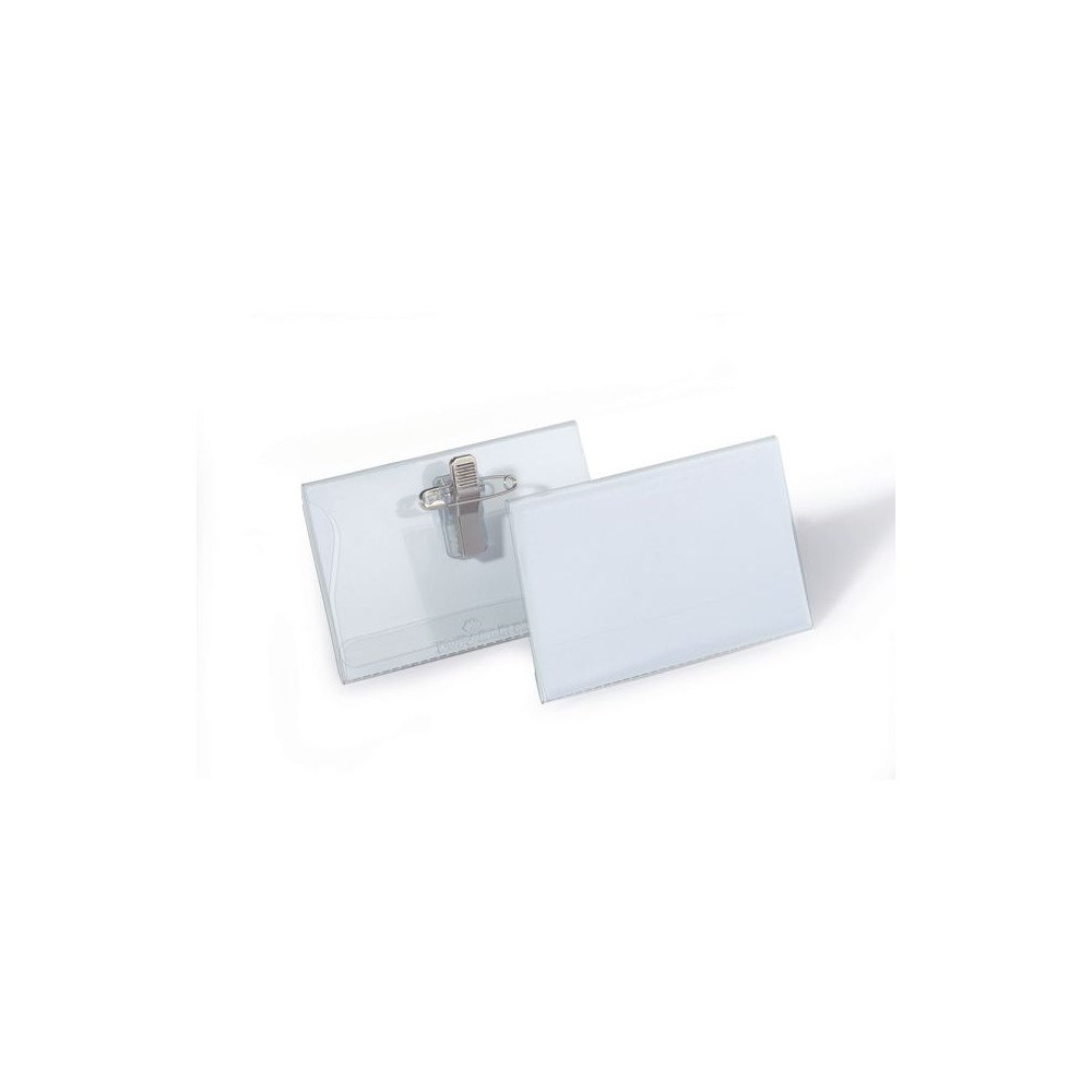 Durable Namnskylt 54x90 med nål/klämma 50/fp