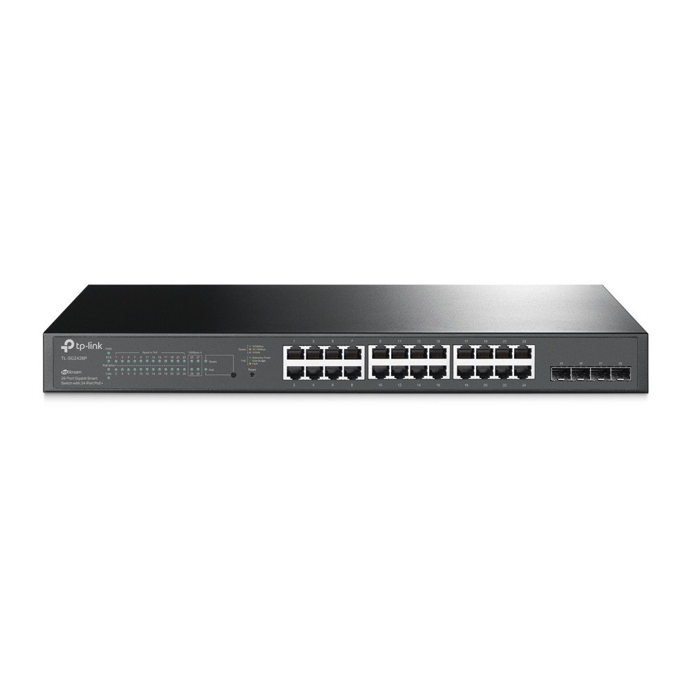 TP-LINK Technologies TP-Link TL-SG2428P nätverksswitchar hanterad L2/L2+ Gigabit Ethernet (10/100/1000) Strömförsörjning via Ethernet (PoE) s...