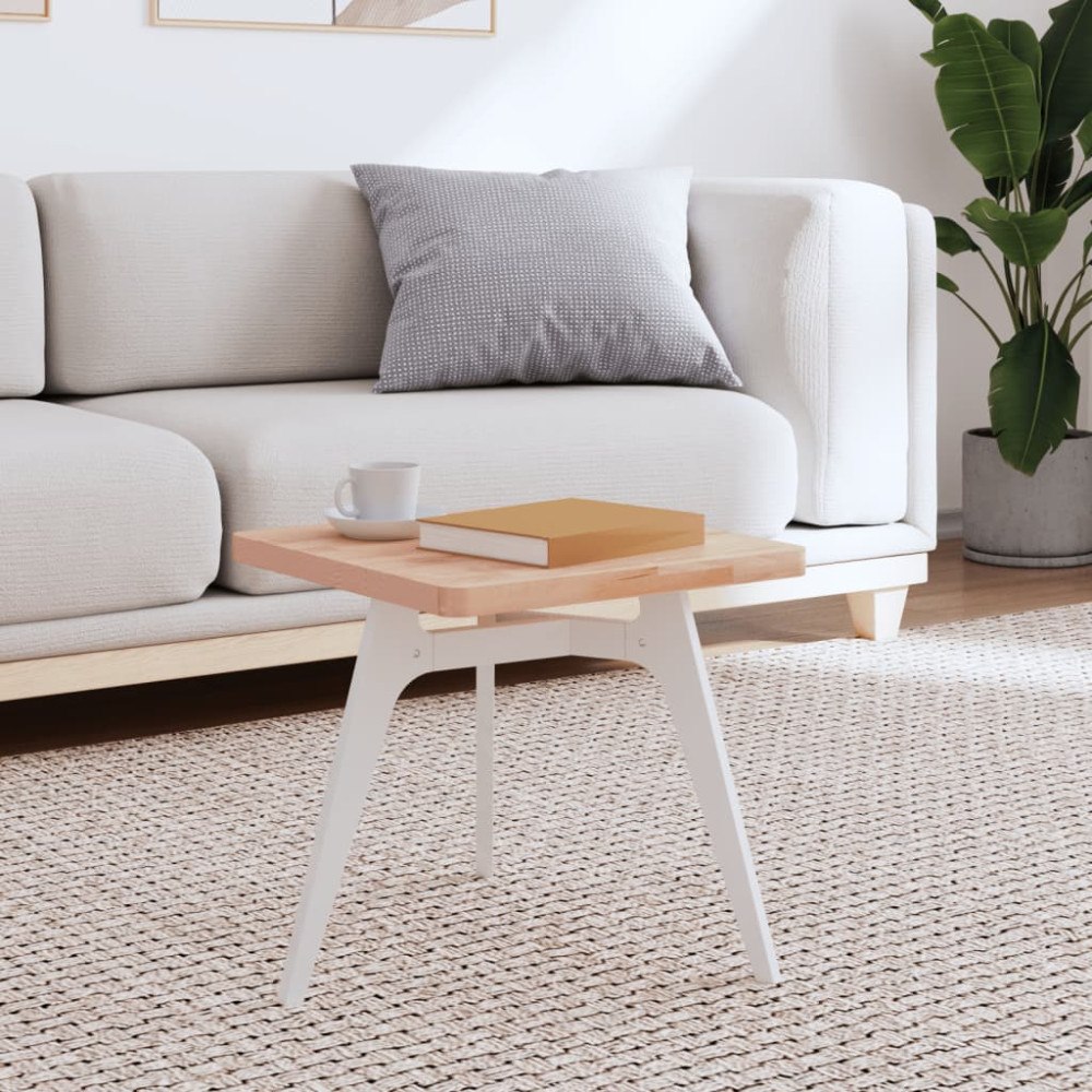 vidaXL Bordsskiva 40x40x2,5 cm fyrkantig massivt bokträ