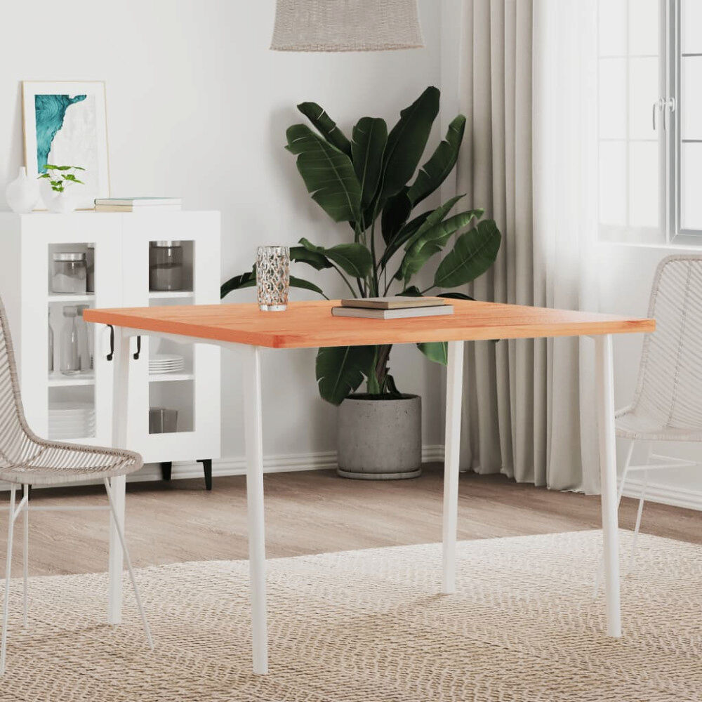 vidaXL Bordsskiva 90x90x2,5 cm fyrkantig massivt bokträ