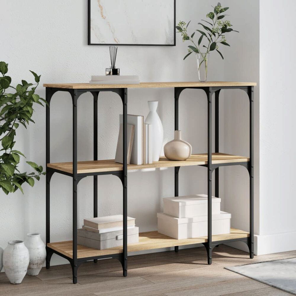 vidaXL Avlastningsbord sonoma-ek 102x35x90 cm konstruerat trä