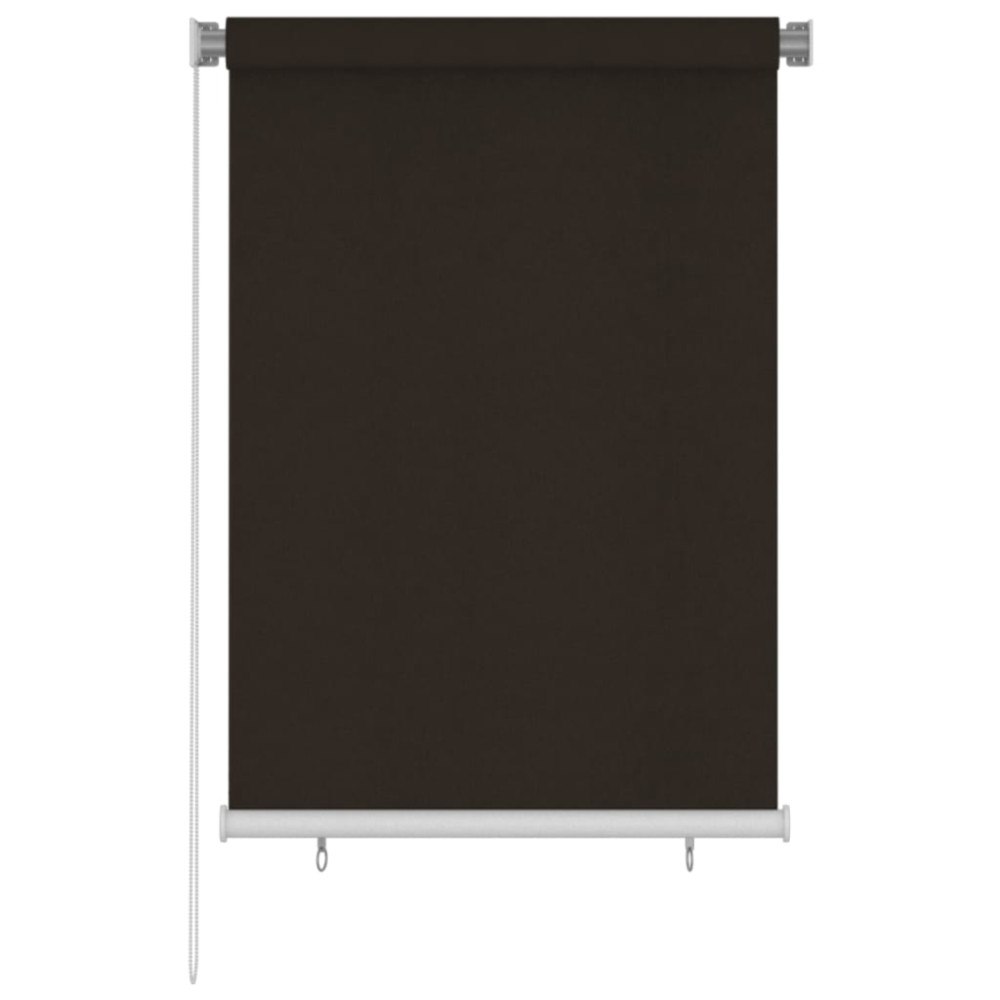 vidaXL Rullgardin utomhus 105 (B) x 140 (H) cm brun HDPE