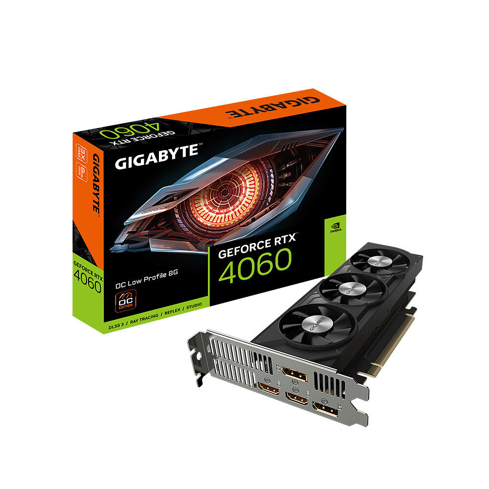 Gigabyte Technology Gigabyte GeForce RTX 4060 OC Low Profile 8G NVIDIA GeForce RTX­ 4060 8 GB GDDR6