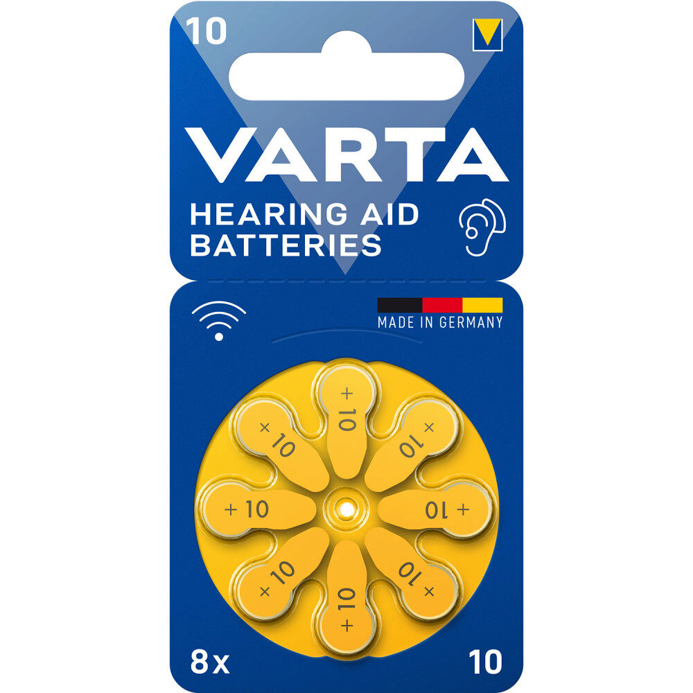 Varta Hörapparatsbatteri 10 / A10 / PR70 8-pack