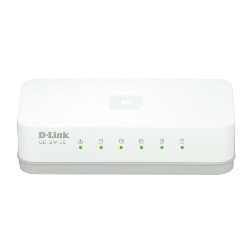D-Link D-Link GO-SW-5E/E nätverksswitchar Ohanterad Fast Ethernet (10/100) Vit