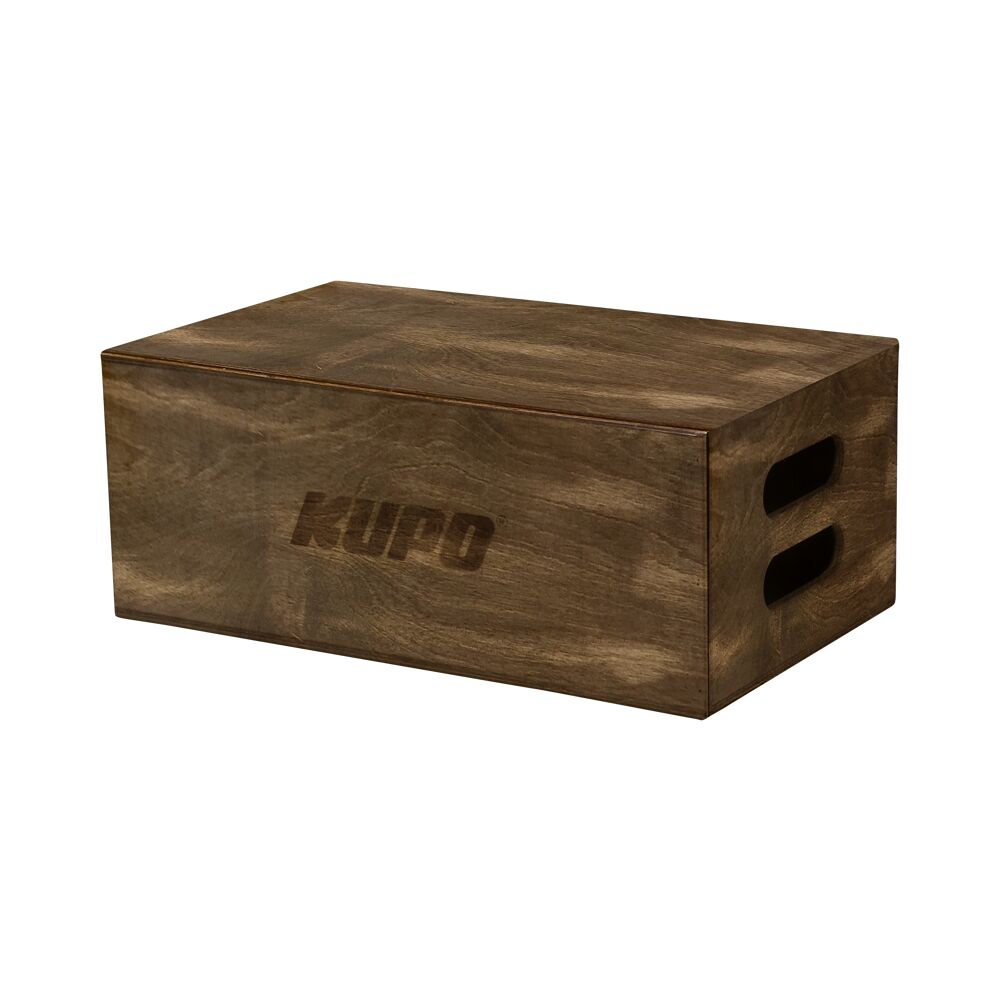 KUPO Kupo KAB-008-BST Brown Stained Apple Box - Full - 20" X 12" X 8"