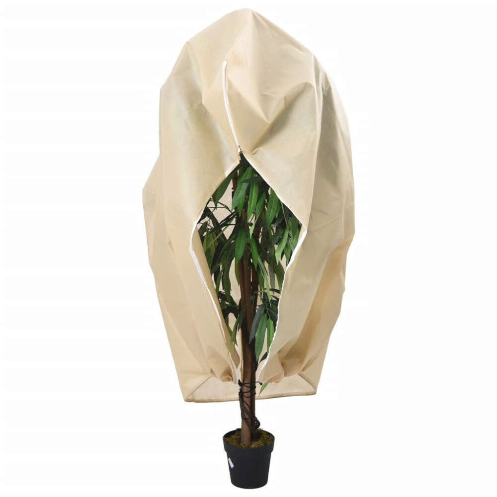vidaXL Fiberdukar med blixtlås 2 st 70 g/m² 1x1,55 m