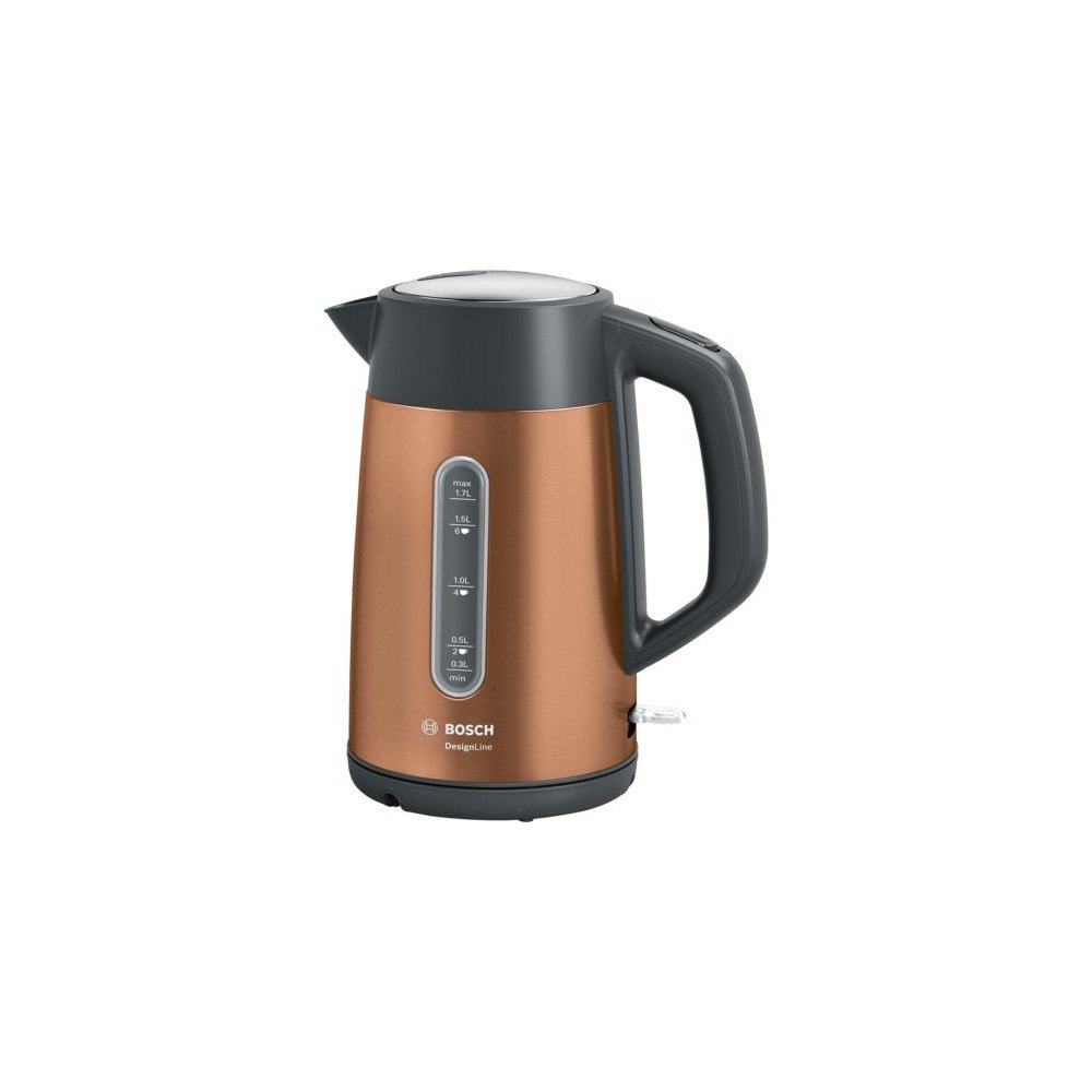 Bosch Group Bosch TWK4P439 vattenkokare 1,7 l 2400 W Svart, Guld