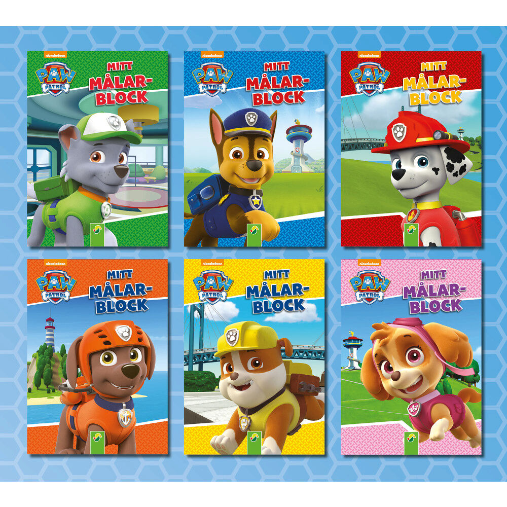 Stevali Mitt målarblock Paw Patrol : 6 målarblock i ett (häftad)