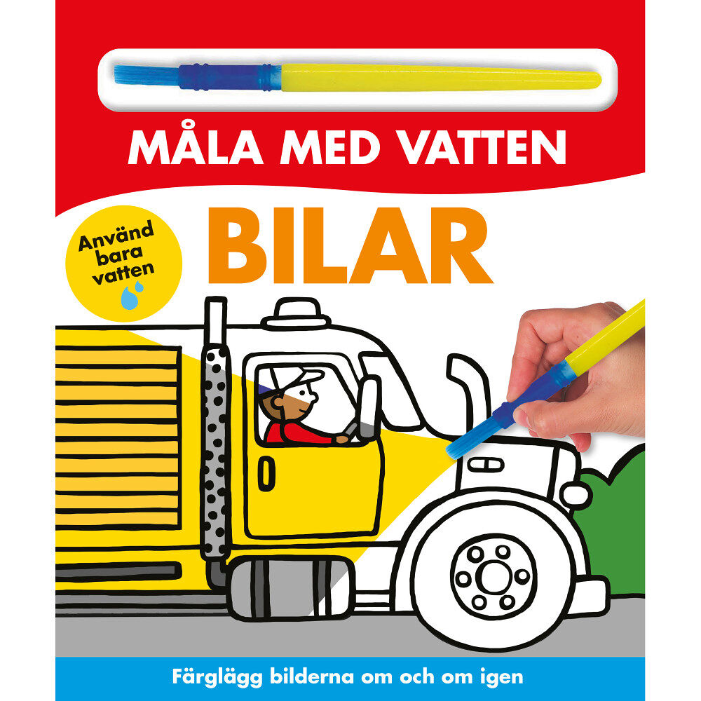 Karrusel Forlag Cargo Int Aps Måla med vatten. Bilar (bok, board book)