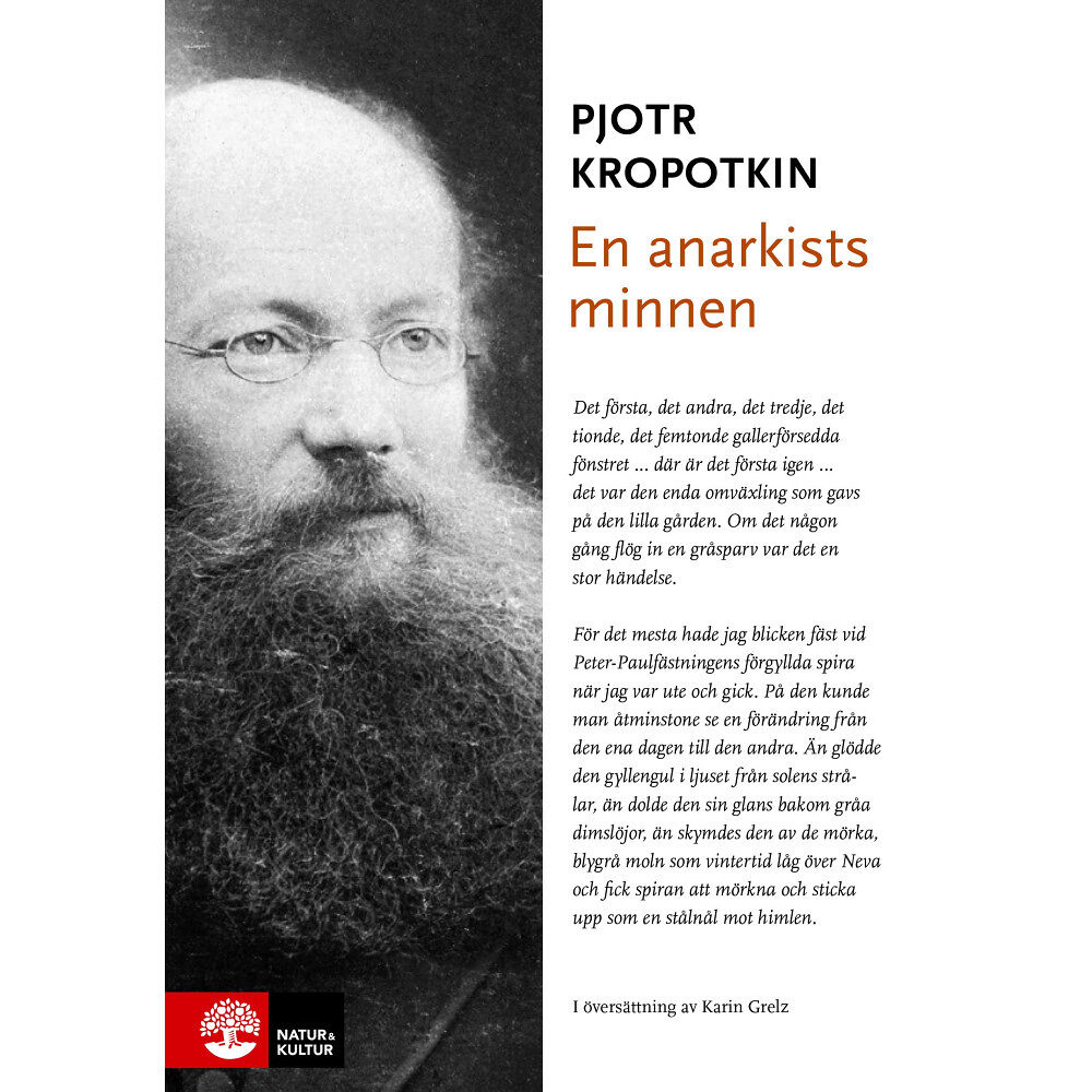 Pjotr Kropotkin En anarkists minnen (inbunden)
