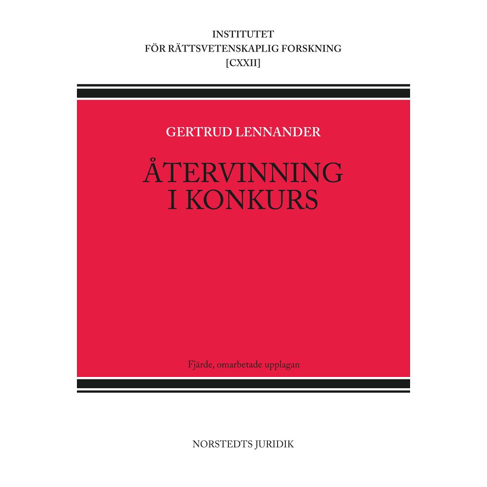 Gertrud Lennander Återvinning i konkurs (häftad)