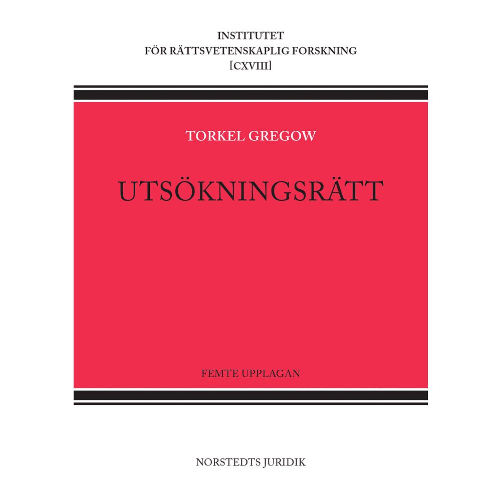 Torkel Gregow Utsökningsrätt (häftad)