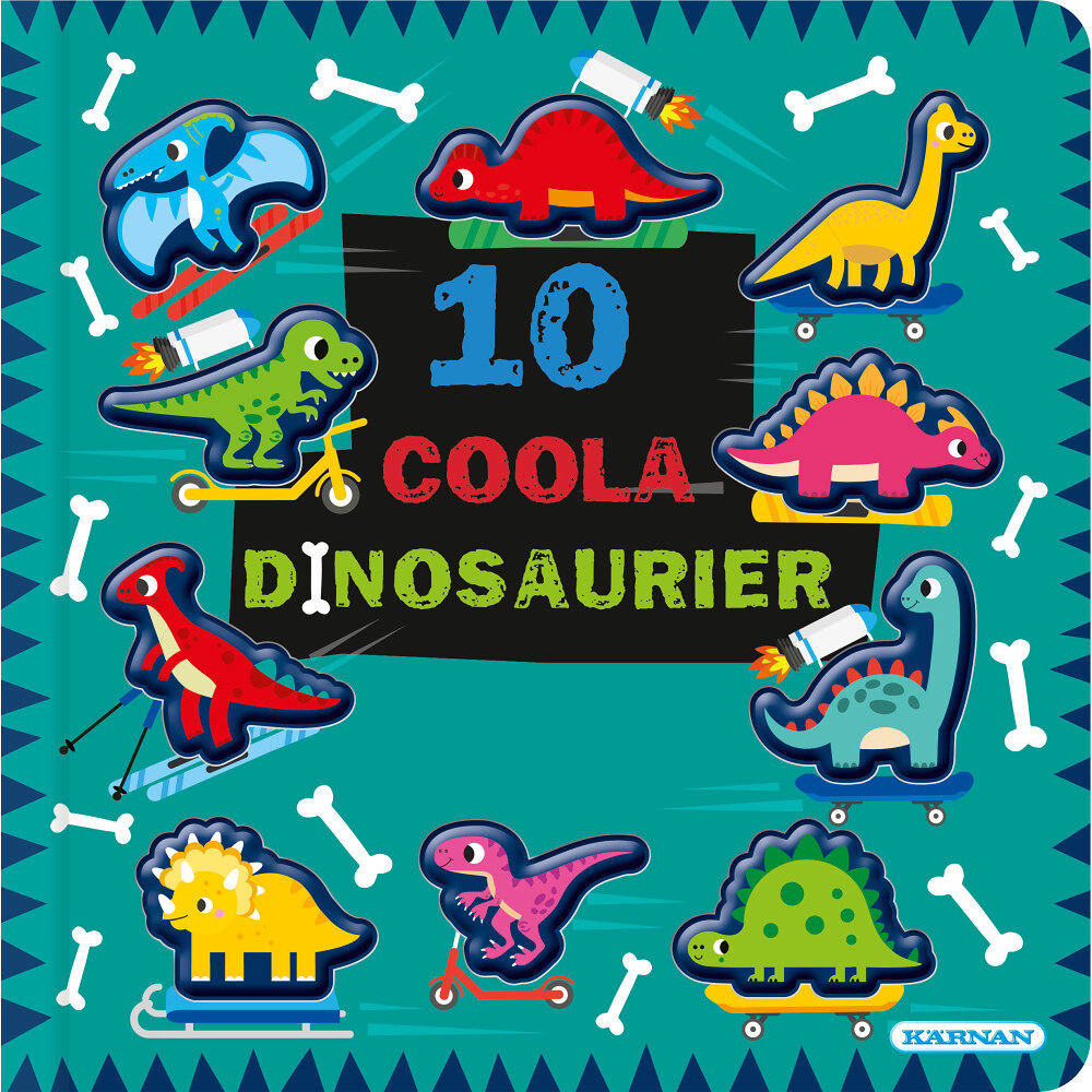 Egmont Story House 10 coola dinosaurier (bok, board book)