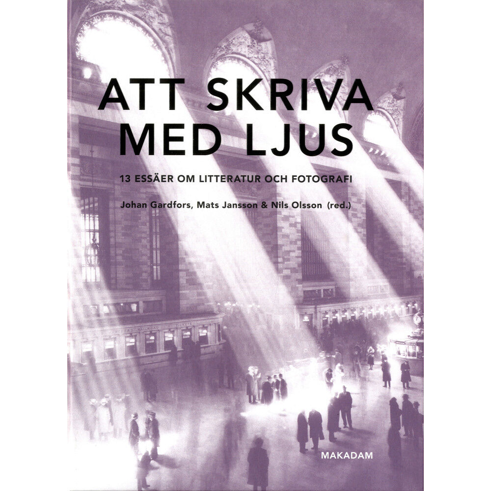 Makadam förlag Att skriva med ljus. 13 essäer om litteratur och fotografi (bok, kartonnage)