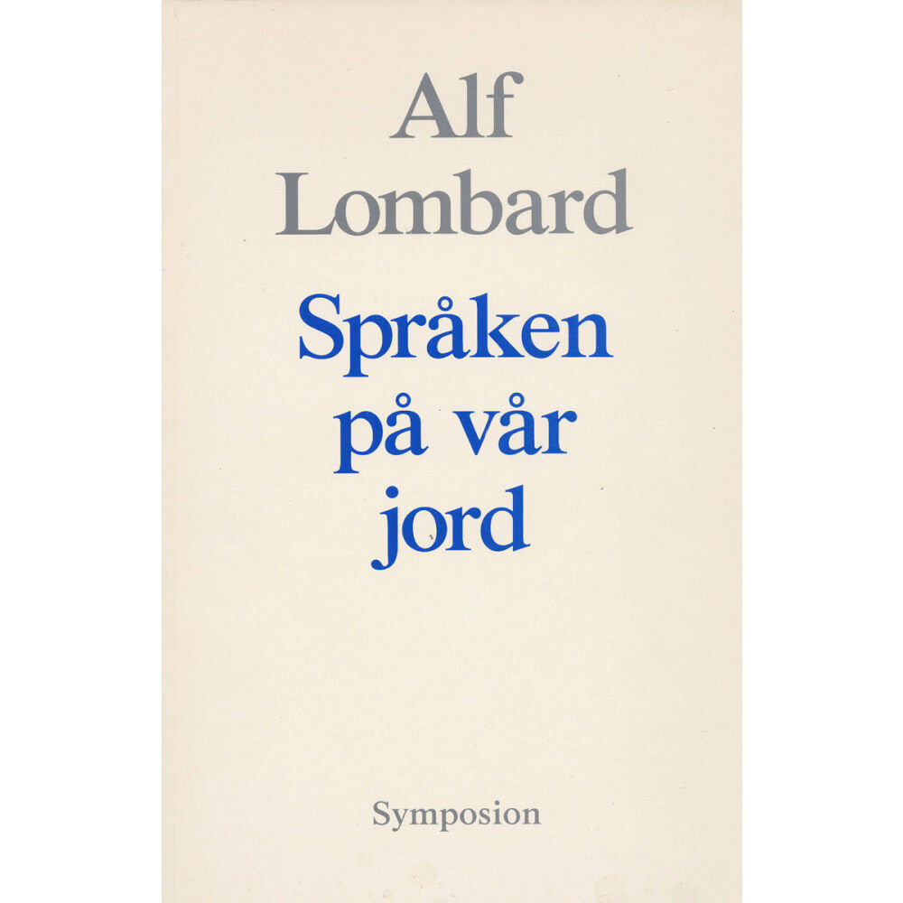 Alf Lombard Språken på vår jord (häftad)