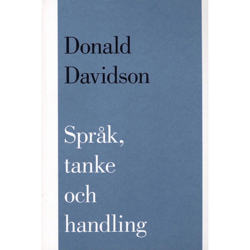 Donald Davidson Språk, tanke och handling (bok, flexband)