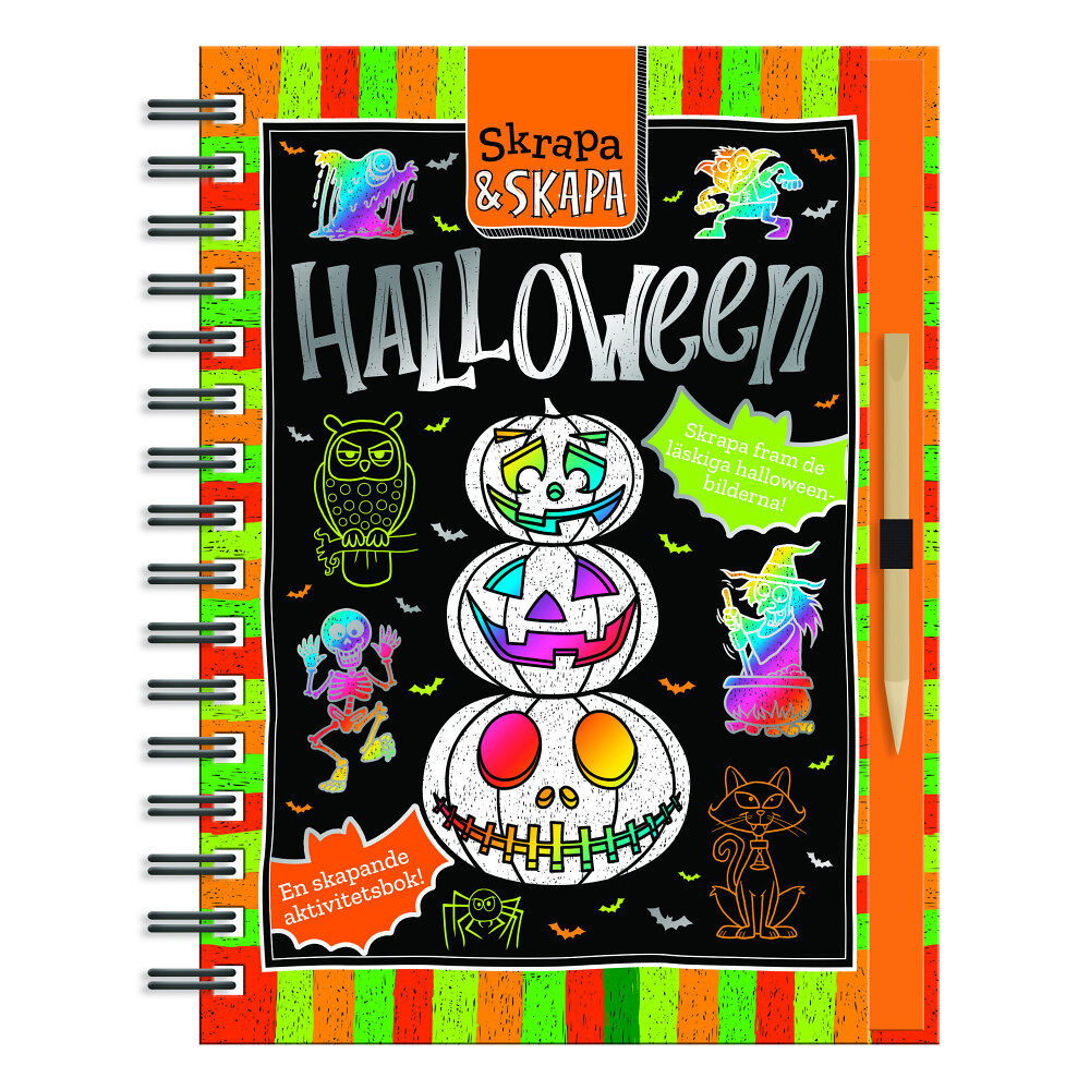 Malin Barthelson Skrapa och skapa. Halloween (bok, spiral)